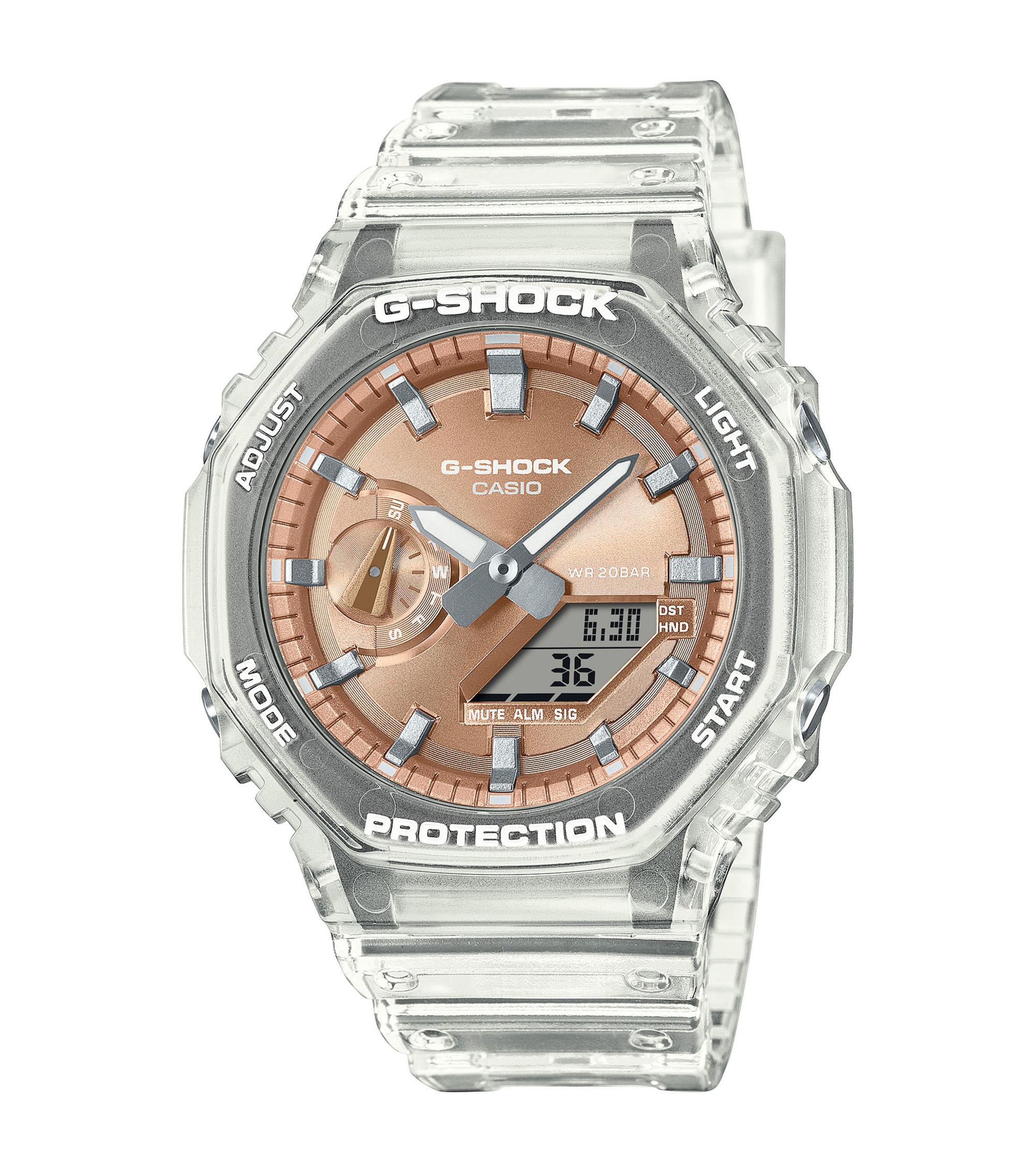 G-Shock I GA-2100BM-7A5ER I transparent - kupfer