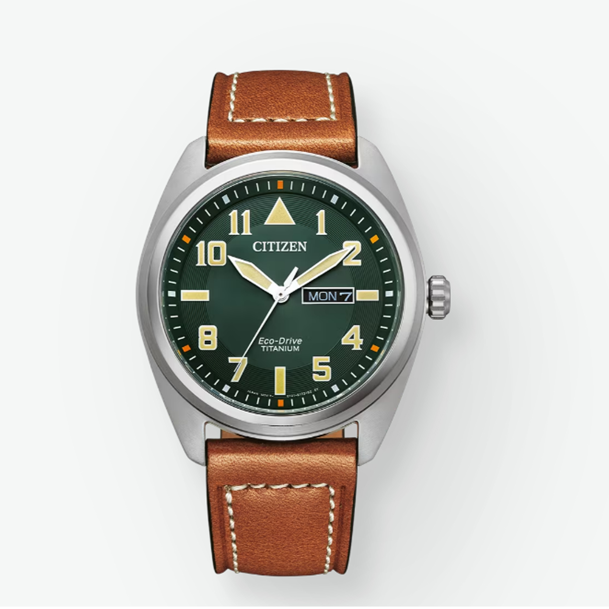 Citizen Super Titanium BM8560-11XC Herrenuhr grün