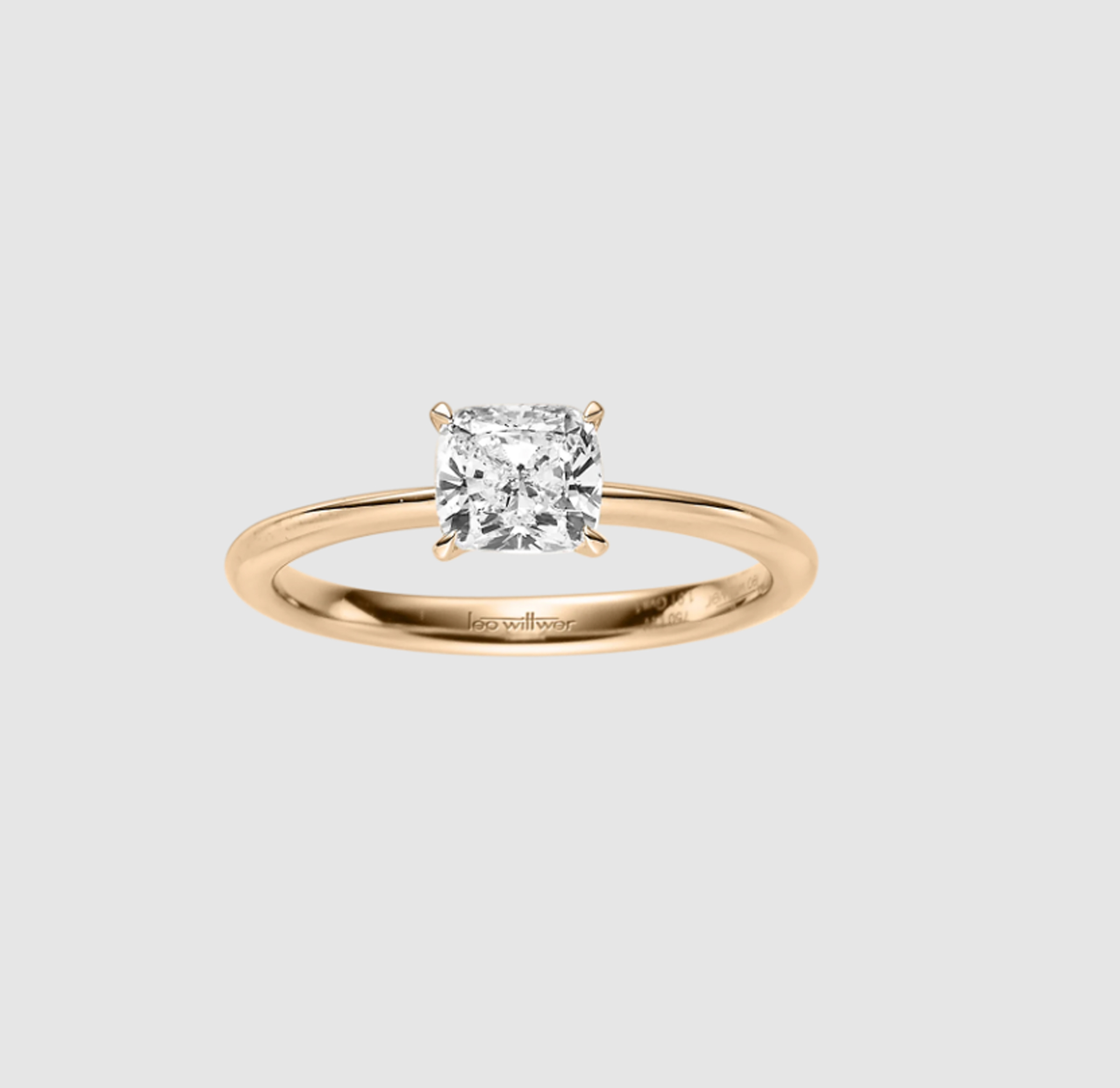 Antragsring I 0,70ct Cushion Cut I 750 Rosegold