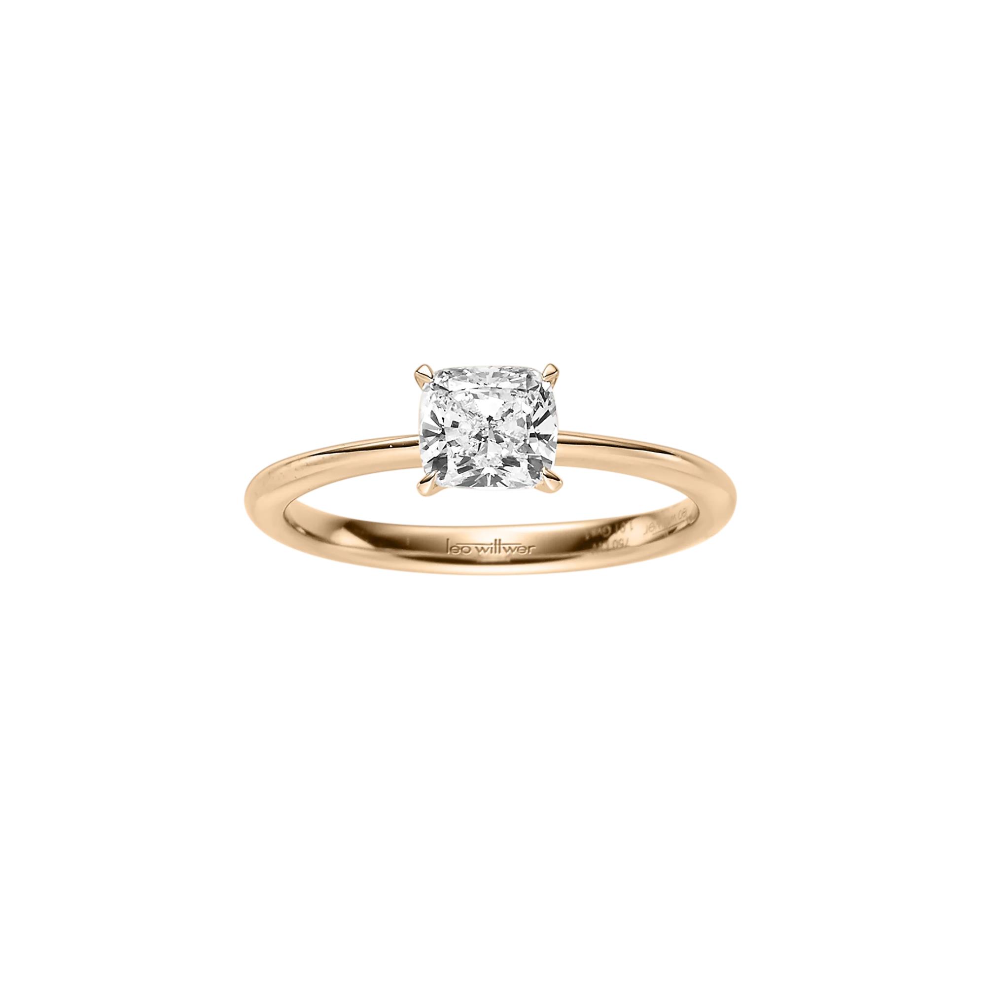 Antragsring I 0,70ct Cushion Cut I 750 Rosegold