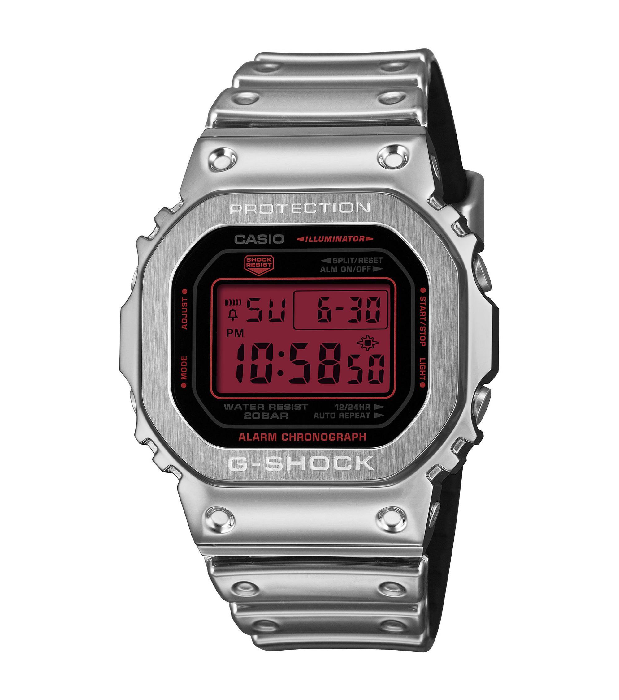 G-Shock I GM-5600YRA-8ER I silber -rot