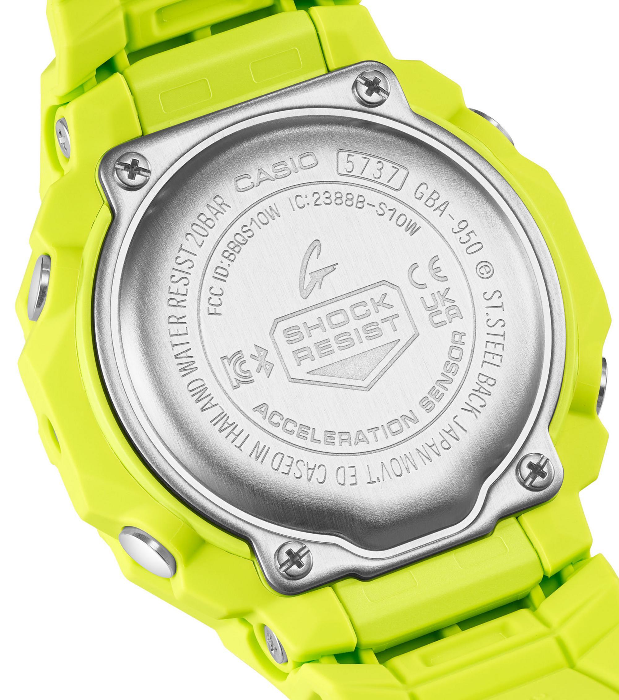 G-Shock I GBA-950-9A3ER I Schrittzähler I neon