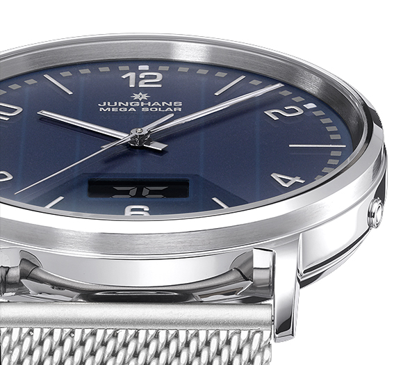 Herrenuhr I Milano Mega Solar I Junghans I blau