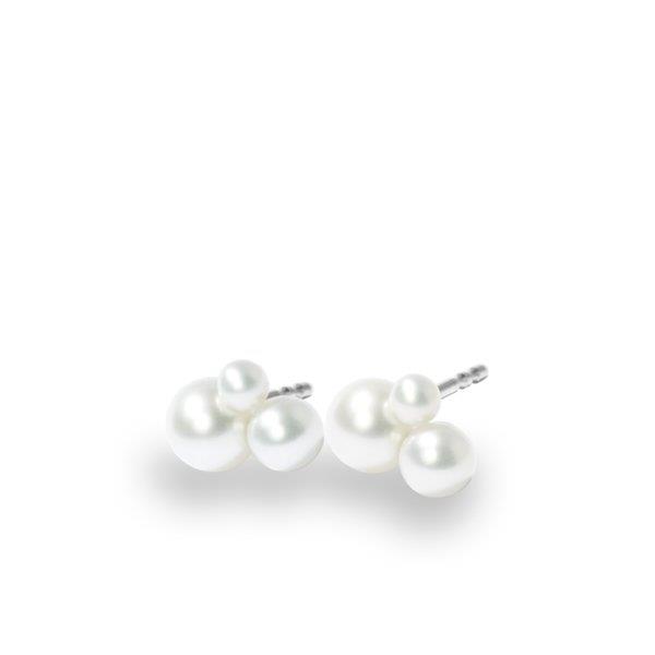 Ohrstecker I Wolke I Perle I Edelstahl