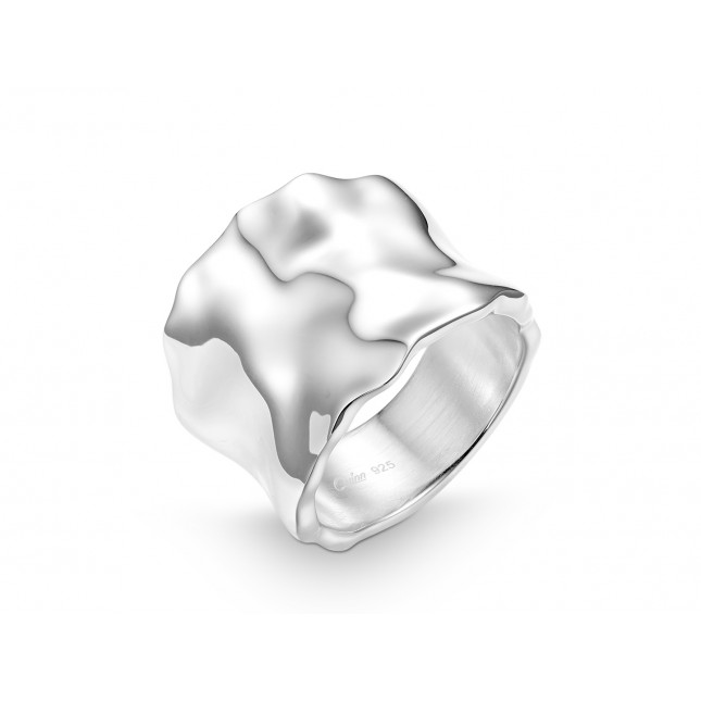 Breiter Ring aus 925 Silber I Un even