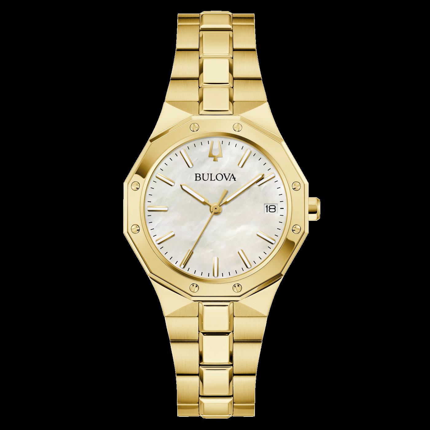 Bulova Damenuhr 97M119 – Radiant Gold Elegance