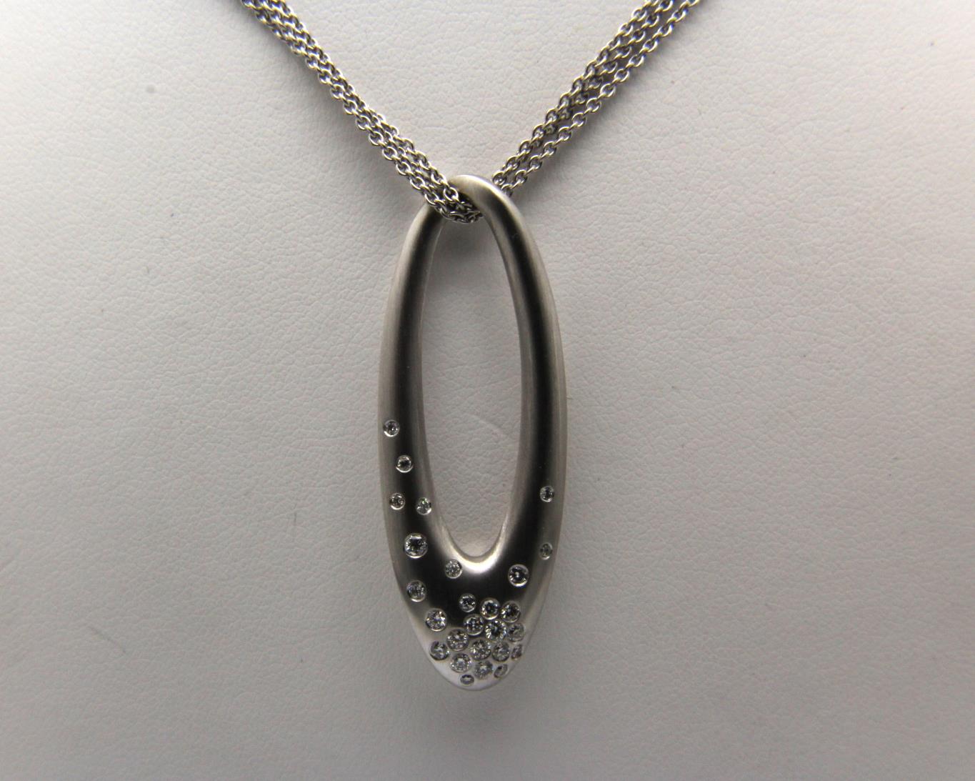 Anhänger mit Brillant Weißgold