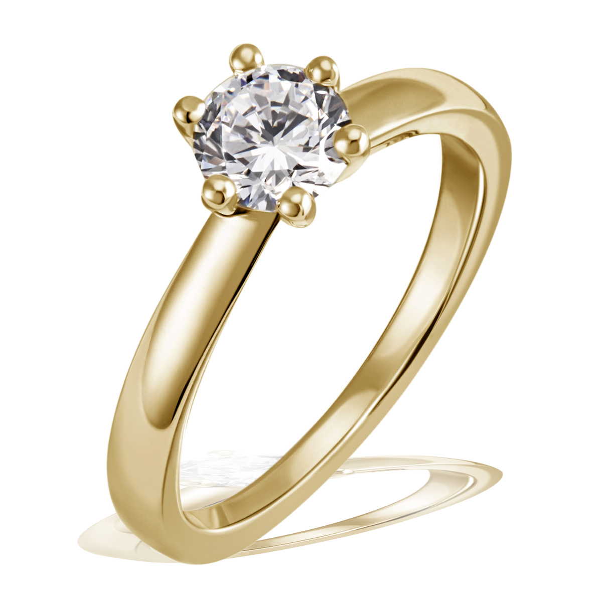 Antragsring mit Brillant I 585 I 0.25ct