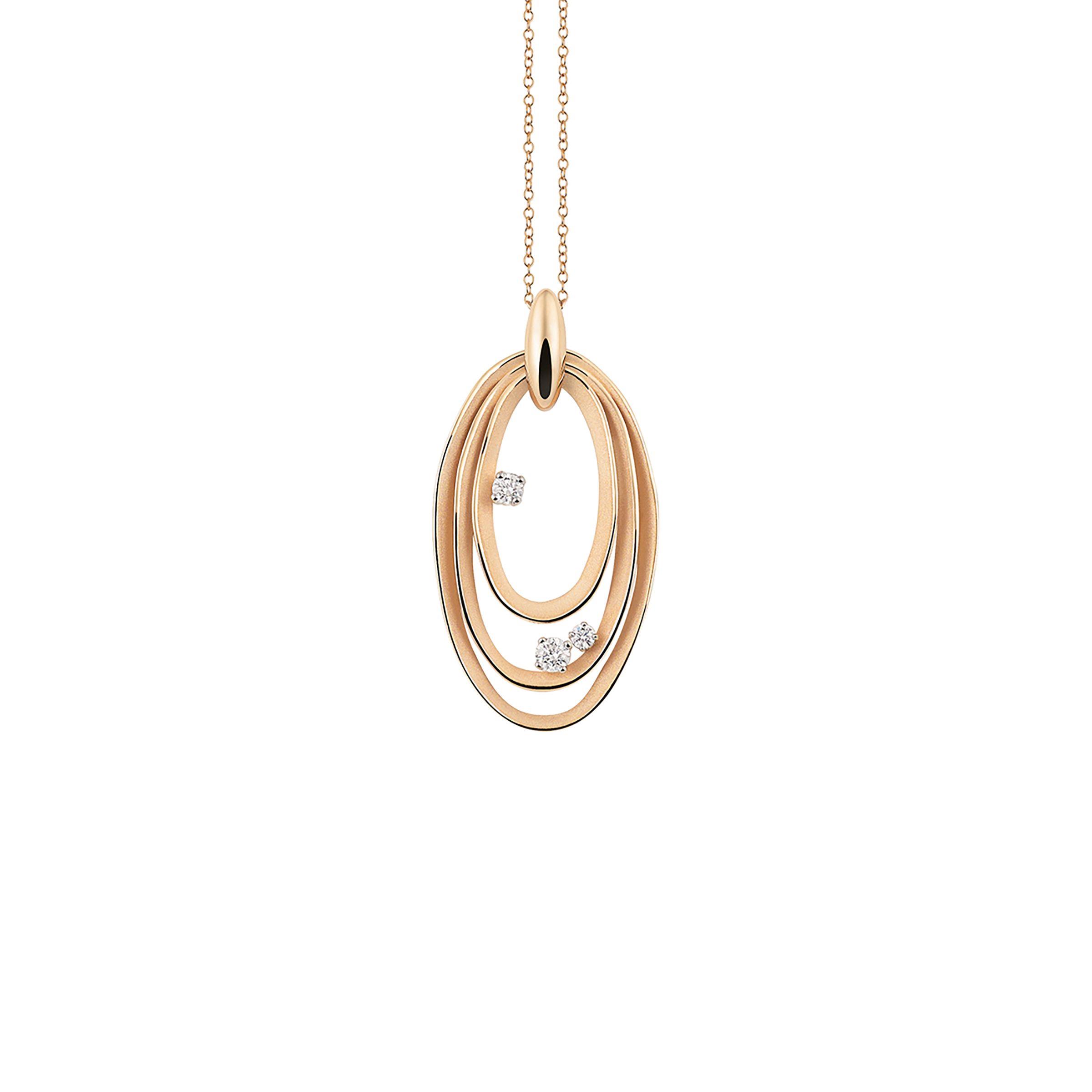 Brillantanhänger mit Kette I 750 Gold I 0.22ct