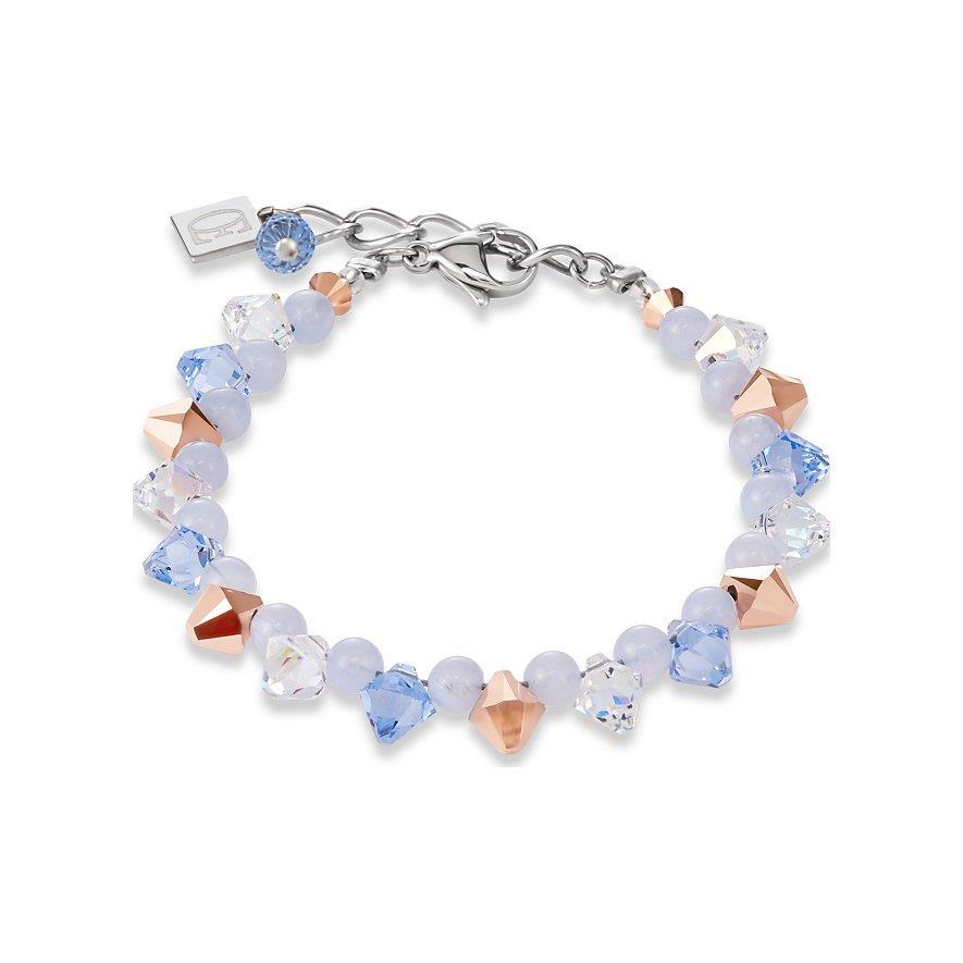 Armband hellblau-rosé mit Swarovski® Kristallen