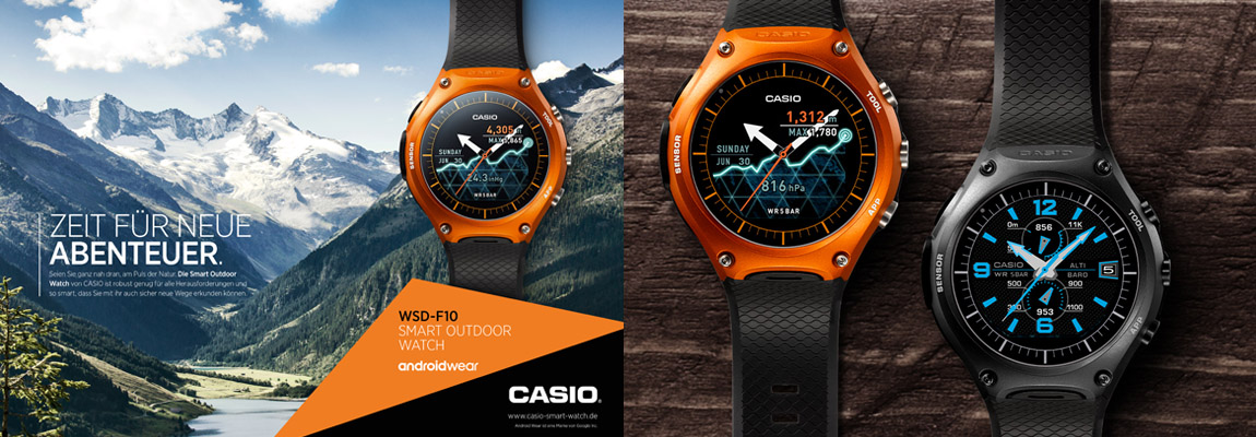 Smartwatch Casio WSD-F10 WSD-F10 - Die Smartwatch von Casio - nach amerikanischen Militär-Standard